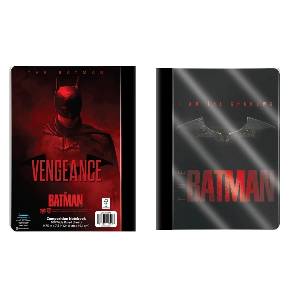 DC Comics Batman Bundle 3 Ring Binder, Folder, Notebook, Composition Book NEW!!